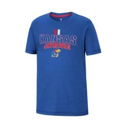 Colosseum Kids' Kansas Jayhawks Fly A Kite T-Shirt Royal
