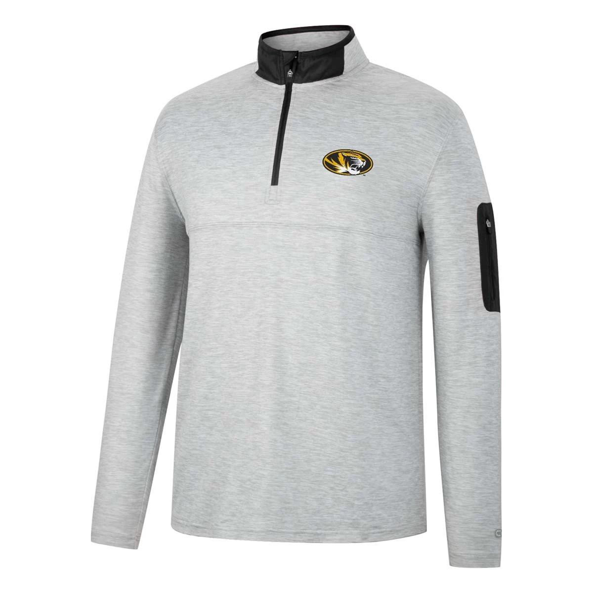 Colosseum Missouri Tigers Country 1/4 Zip Top Light Grey 1 Colosseum Missouri Tigers Country 1/4 Zip Top Light Grey