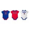 Colosseum Infant Boy's Kansas Jayhawks Sandcastles Onesie 3-Pack Royal