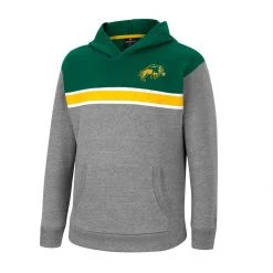 Colosseum Girls' North Dakota State Bison Jane Hoodie Heather Grey