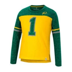 Colosseum Girls' North Dakota State Bison Mary Long Sleeve Shirt Gold