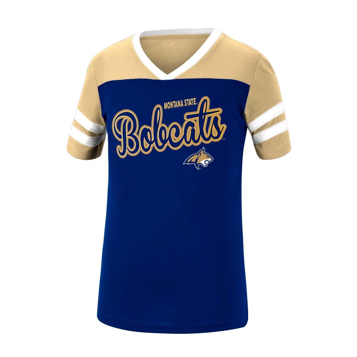 Colosseum Girls' Montana State Bobcats Practically T-Shirt Navy 1 Colosseum Girls' Montana State Bobcats Practically T-Shirt Navy