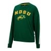 Colosseum Women's North Dakota State Bison Bear Sandwich Crewneck Sweatshirt Forest