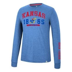 Colosseum Kansas Jayhawks Zen Long Sleeve Shirt Royal -Colosseum Sales Shop unnamed file 3283