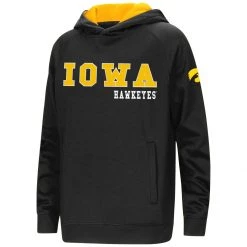 Colosseum Kids' Iowa Hawkeyes Cyber 21 Hoodie Black