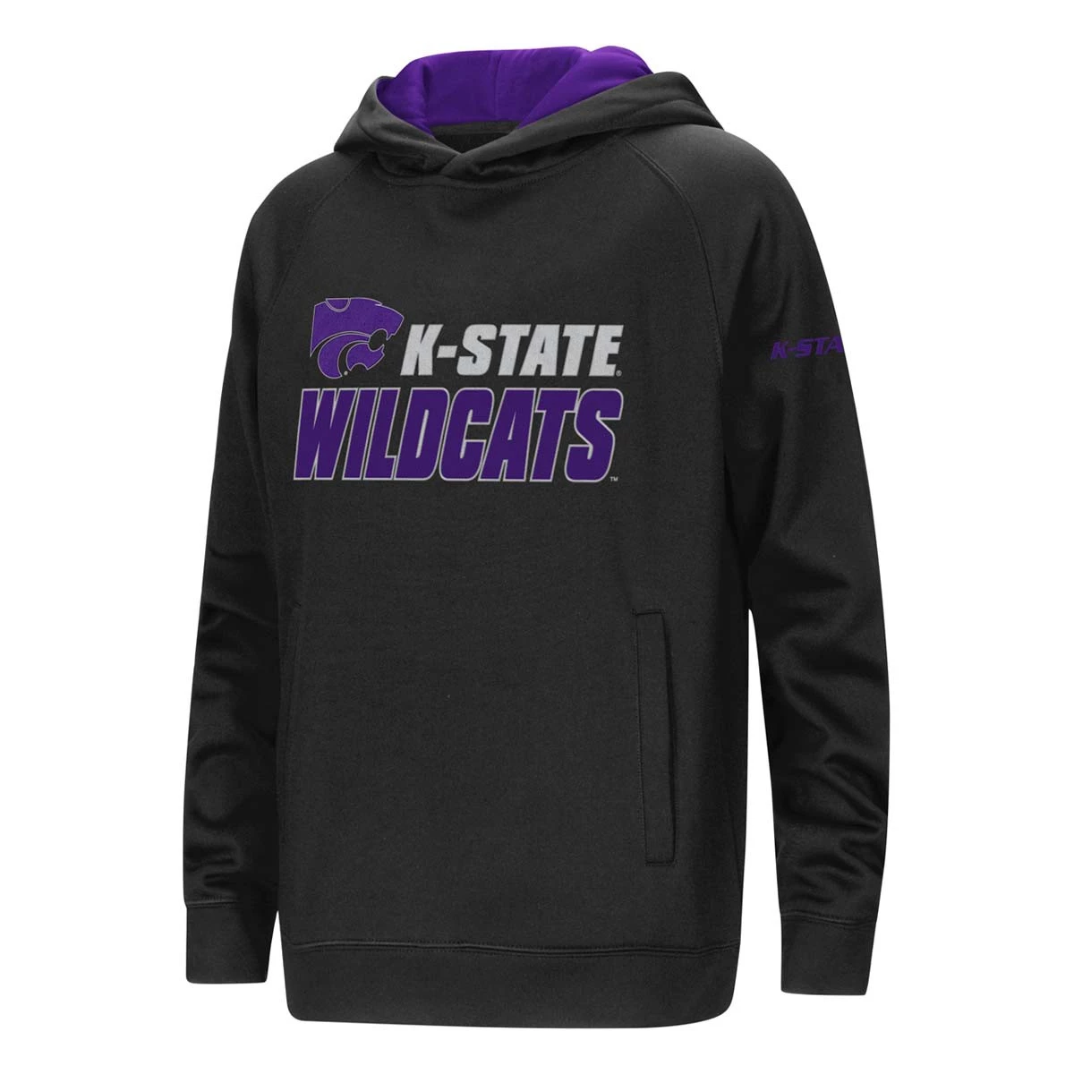 Colosseum Kids' Kansas State Wildcats Cyber Hoodie Black 1 Colosseum Kids' Kansas State Wildcats Cyber Hoodie Black