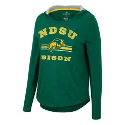 Colosseum Women's North Dakota State Bison Beauty Hoodie Green