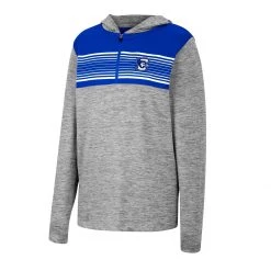 Colosseum Kids' Creighton Bluejays Fidelity Hoodie Heather Grey