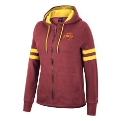 Colosseum Women's Iowa State Cyclones You Did Full Zip Hoodie Cardinal
