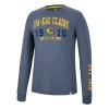 Colosseum UW-Eau Claire Blugolds Zen Long Sleeve Shirt Navy