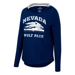 Colosseum Women's Nevada Wolf Pack Beauty Hoodie Navy