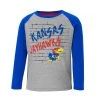 Colosseum Toddler Kansas Jayhawks East End Long Sleeve Shirt Heather Grey