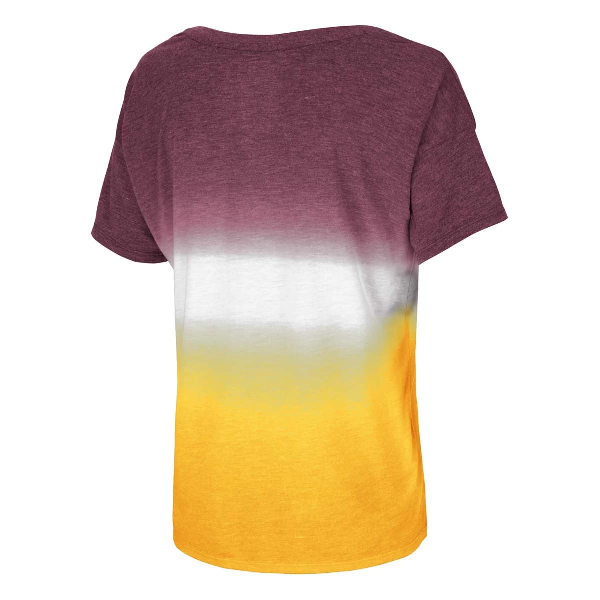 Colosseum Women's Minnesota Golden Gophers Winkle Dip T-Shirt Maroon/gold 2 Colosseum Women's Minnesota Golden Gophers Winkle Dip T-Shirt Maroon/gold - Image 2