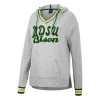 Colosseum Women's North Dakota State Bison Andy Rib Hoodie Heather Grey