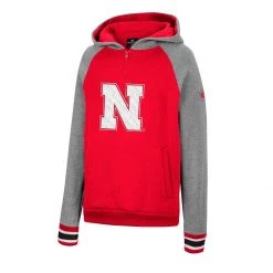 Colosseum Girls' Nebraska Cornhuskers Tuppence Hoodie Red