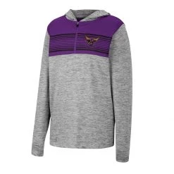 Colosseum Kids' Minnesota State Mavericks Fidelity Hoodie Heather Grey
