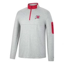 Colosseum Utah Utes Country 1/4 Zip Top Light Grey -Colosseum Sales Shop unnamed file 3457
