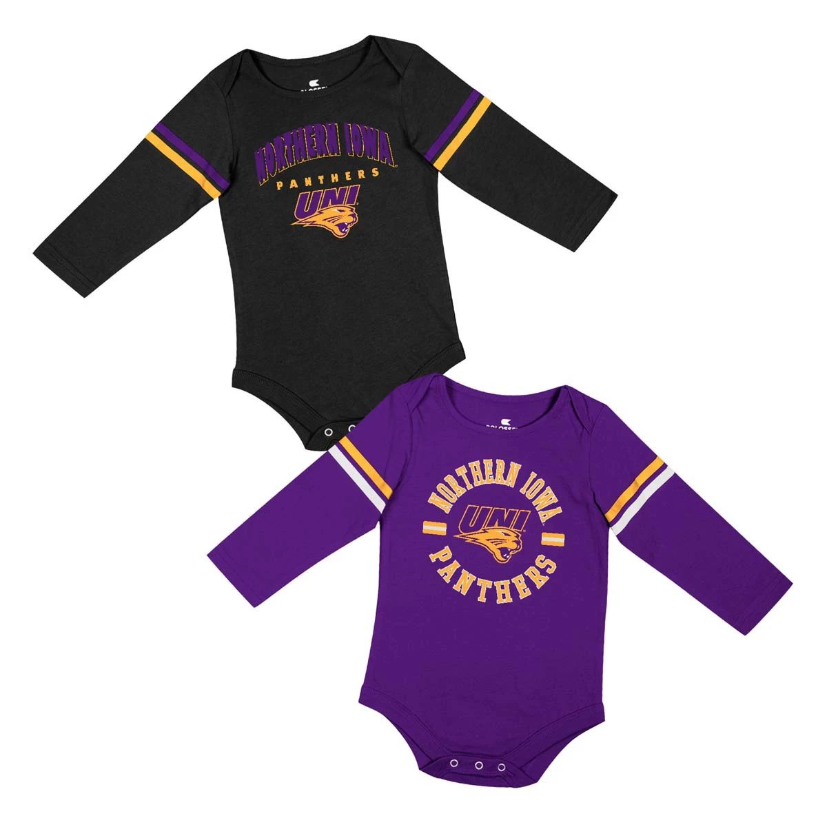Colosseum Infant Northern Iowa Panthers Advert Onesie 2 Pack Black 1 Colosseum Infant Northern Iowa Panthers Advert Onesie 2 Pack Black