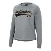 Colosseum Women's Colorado Buffaloes Already Did Crewneck Sweatshirt Grey Heather