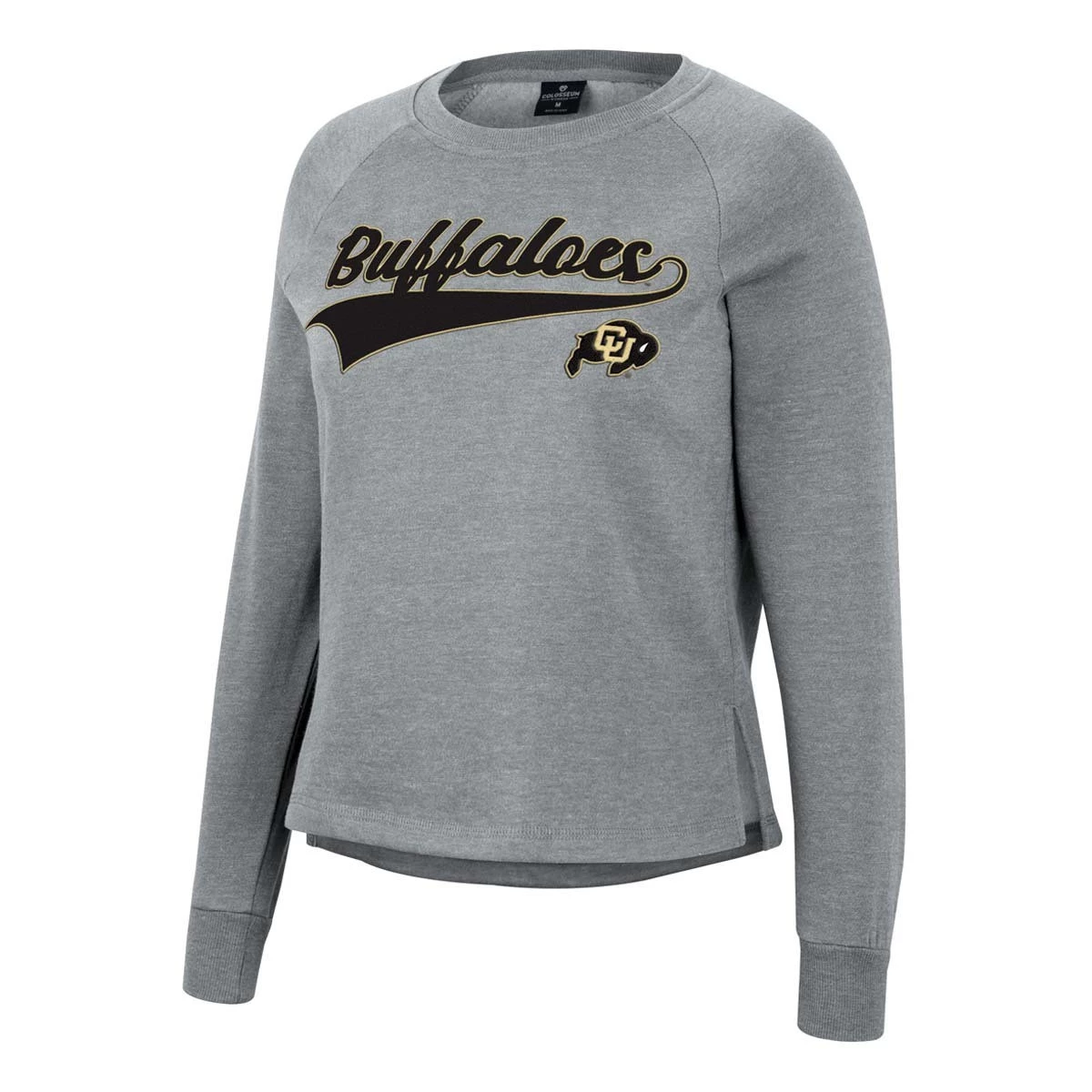 Colosseum Women's Colorado Buffaloes Already Did Crewneck Sweatshirt Grey Heather 1 Colosseum Women's Colorado Buffaloes Already Did Crewneck Sweatshirt Grey Heather