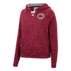 Colosseum Women's Montana Grizzlies Devil Sparkle Hoodie Maroon