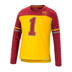 Colosseum Girls' Iowa State Cyclones Mary Long Sleeve Shirt Gold