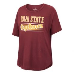 Colosseum Women's Iowa State Cyclones Reporter T-Shirt Cardinal -Colosseum Sales Shop unnamed file 3567