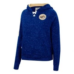Colosseum Women's Montana State Bobcats Devil Sparkle Hoodie Navy