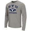 Colosseum BYU Cougars Juniper 2 Crewneck Sweatshirt Grey Heather