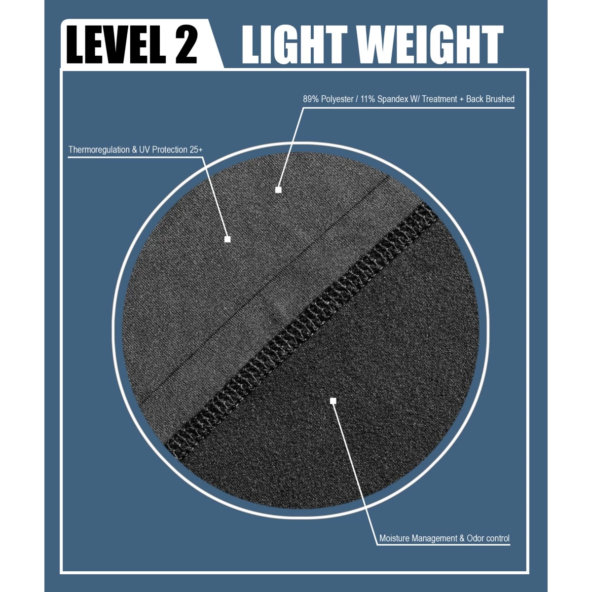 Men's Colosseum 2.0 Lightweight Base Layer Shirt Black 5 Men's Colosseum 2.0 Lightweight Base Layer Shirt Black - Image 5