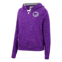 Colosseum Women's Kansas State Wildcats Devil Sparkle Hoodie Purple