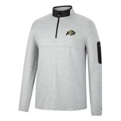 Colosseum Colorado Buffaloes Country 1/4 Zip Top Light Grey -Colosseum Sales Shop unnamed file 3648