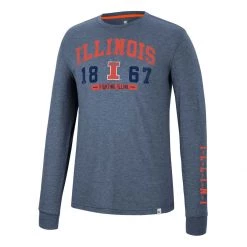 Colosseum Illinois Fighting Illini Zen Long Sleeve Shirt Navy