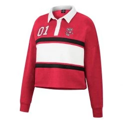 Colosseum Women's Wisconsin Badgers Rugby Love Top Red