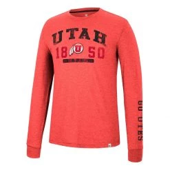 Colosseum Utah Utes Zen Long Sleeve Shirt Red