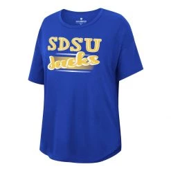 Colosseum Women's South Dakota State Jackrabbits Reporter T-Shirt Royal -Colosseum Sales Shop unnamed file 3747