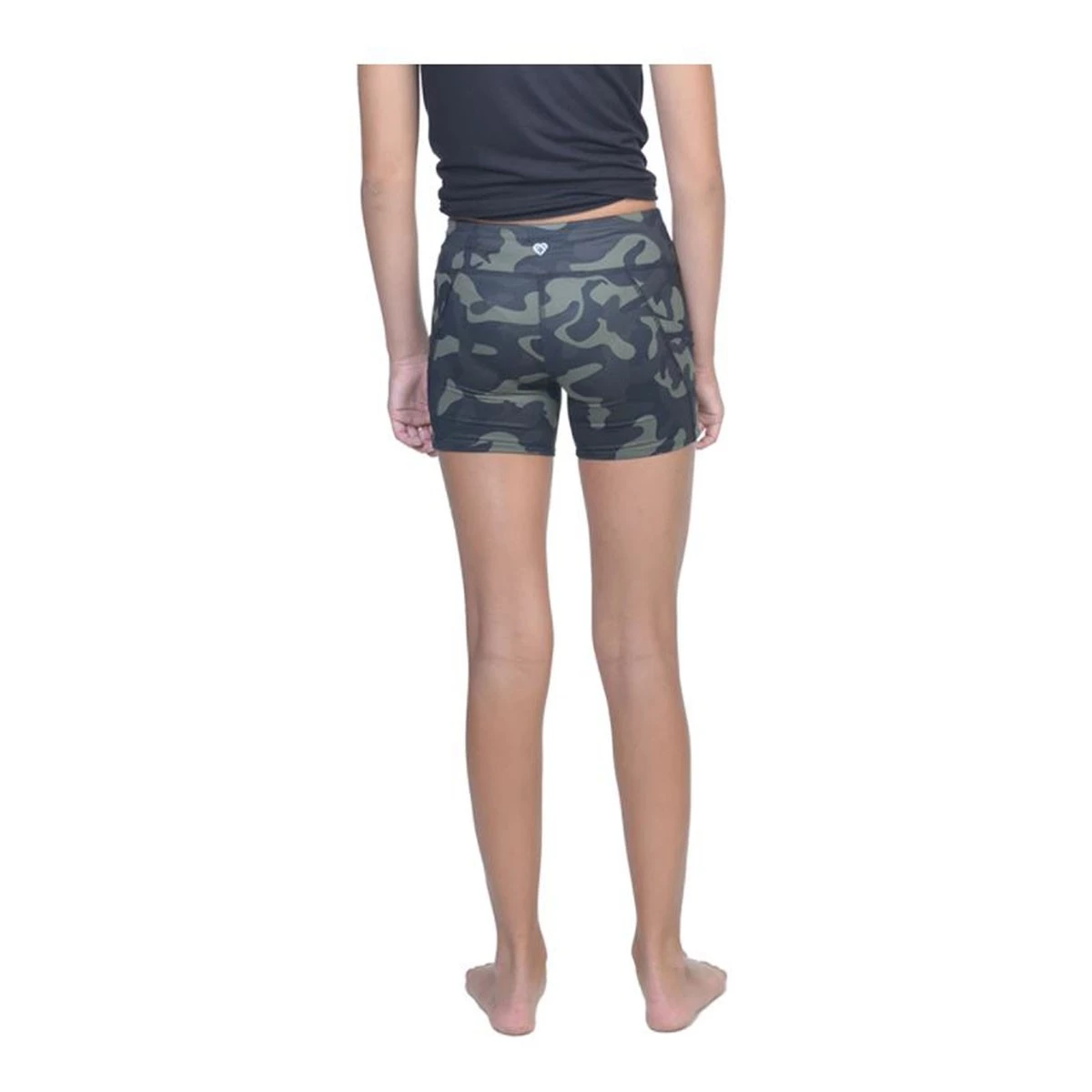 Girls' Colosseum Nadia Biker Shorts Green Camo 4 Girls' Colosseum Nadia Biker Shorts Green Camo - Image 4