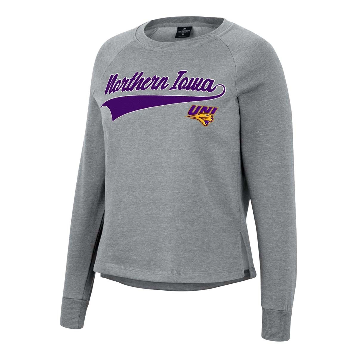 Colosseum Women's Northern Iowa Panthers Already Did Crewneck Sweatshirt Grey Heather 2 Colosseum Women's Northern Iowa Panthers Already Did Crewneck Sweatshirt Grey Heather - Image 2