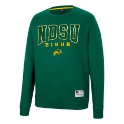 Colosseum North Dakota State Bison Scholar Crewneck Sweatshirt Green