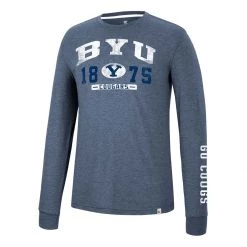 Colosseum BYU Cougars Zen Long Sleeve Shirt Navy