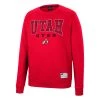 Colosseum Utah Utes Scholar Crewneck Sweatshirt Red