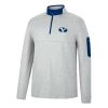 Colosseum BYU Cougars Country 1/4 Zip Top Light Grey