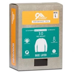 Men's Colosseum Level 3.0 Midweight Base Layer Shirt Black -Colosseum Sales Shop unnamed file 391