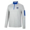 Colosseum Creighton Bluejays Country 1/4 Zip Top Light Grey