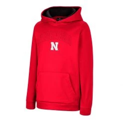 Colosseum Kids' Nebraska Cornhuskers London Hoodie Red