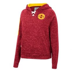 Colosseum Women's Iowa State Cyclones Devil Sparkle Hoodie Cardinal