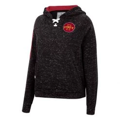Colosseum Women's Iowa State Cyclones Devil Sparkle Hoodie Black