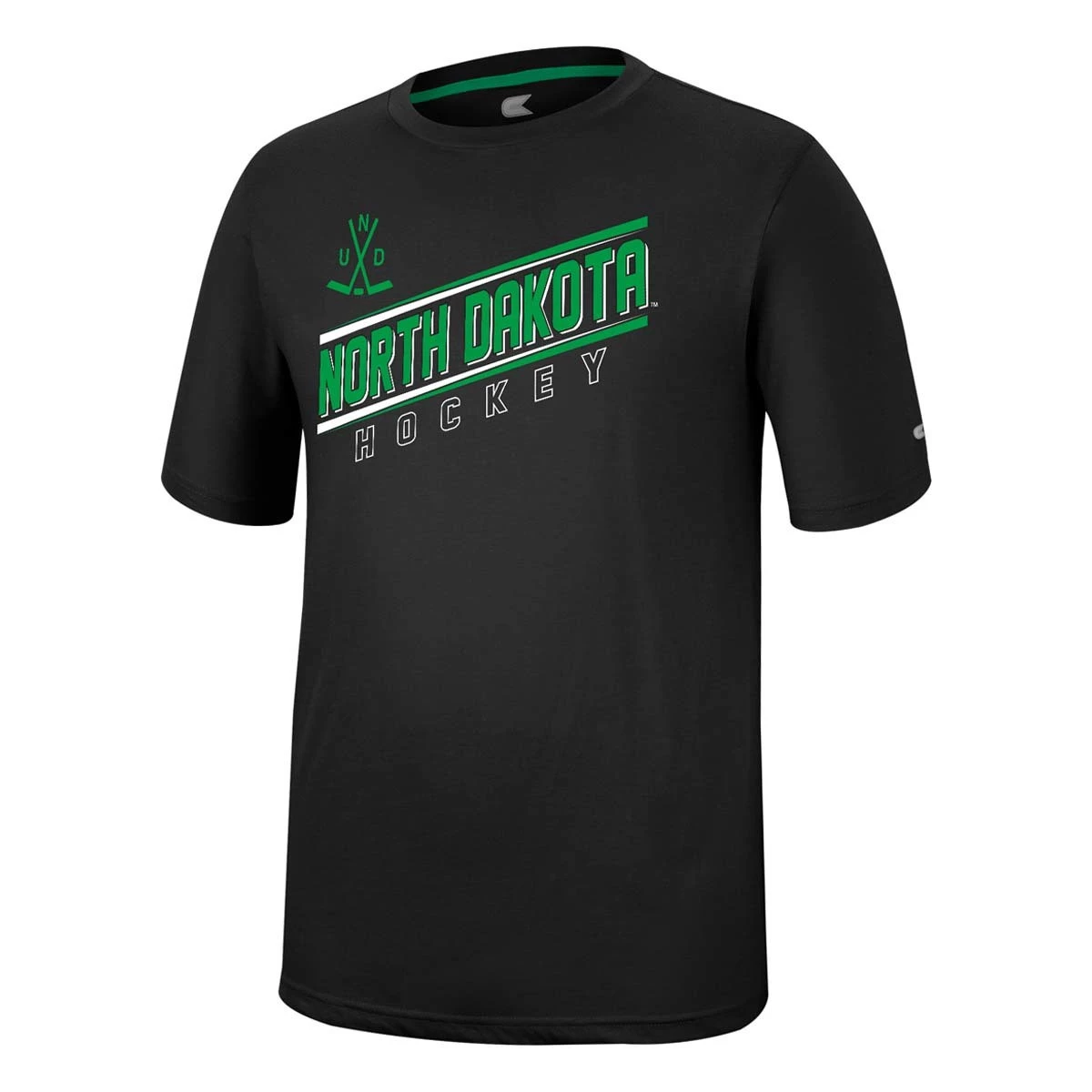 Colosseum North Dakota Fighting Hawks McFiddish T-Shirt Black 2 Colosseum North Dakota Fighting Hawks McFiddish T-Shirt Black - Image 2