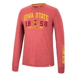 Colosseum Iowa State Cyclones Zen Long Sleeve Shirt Cardinal
