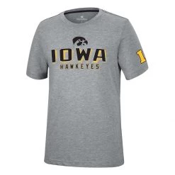 Colosseum Iowa Hawkeyes Nice T-Shirt Heather Grey